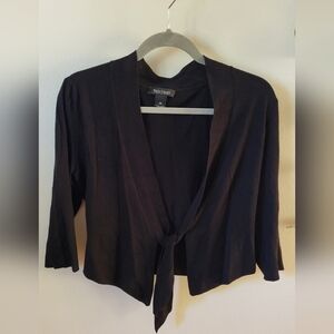 White House Black Market Tie-Front Shrug